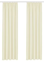 my home Vorhang "Raja, Gardinen mit Kräuselband, Vorhänge Wohnzimmer" Kräus günstig online kaufen