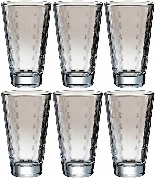 LEONARDO Longdrinkglas »OPTIC«, (Set, 6 tlg.), 300 ml, 6-teilig günstig online kaufen