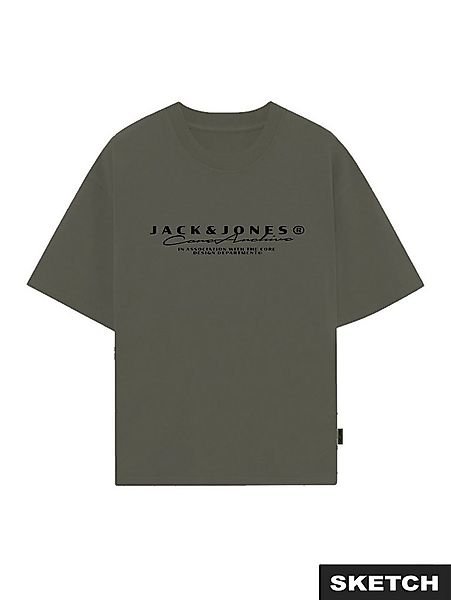 Jack & Jones T-Shirt JCOPOINT BRANDING TEE SS CREW NECK FST günstig online kaufen