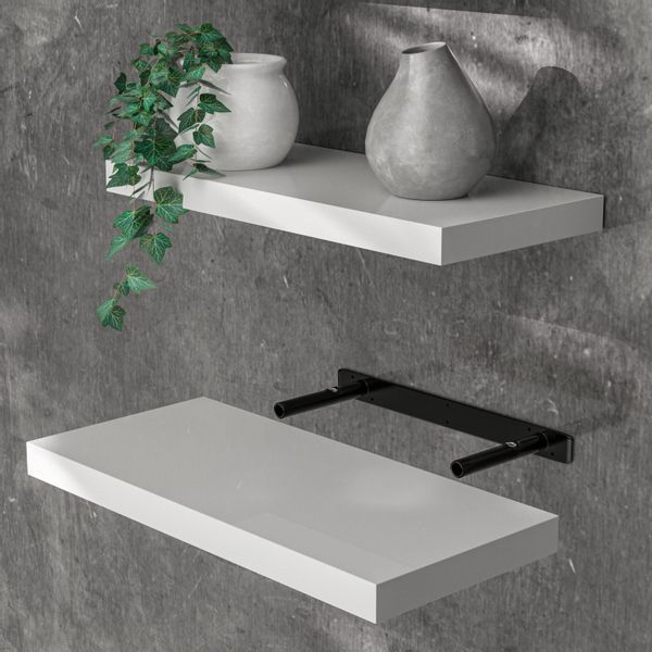 Casaria Wandboard, Weiß Hängeregal mit Halterung günstig online kaufen