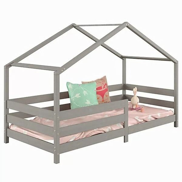 IDIMEX Kinderbett RENA, Hausbett Montessori Bett 90 x 200 Kinderbett Rausfa günstig online kaufen