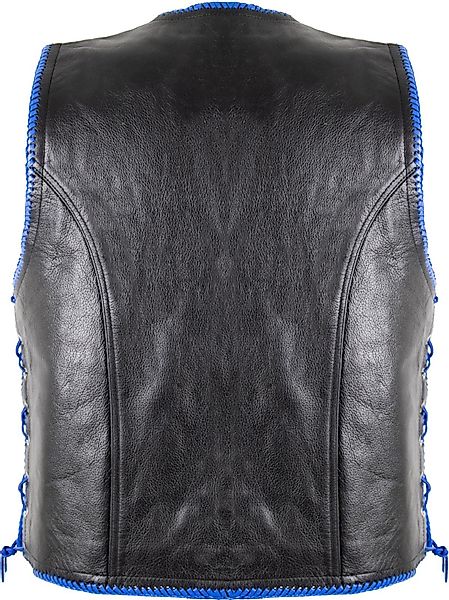 MDM Motorradweste Herren Motorrad Kutte Lederweste günstig online kaufen
