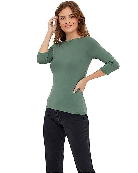 Vero Moda 3/4-Arm-Shirt (Set, 2er-Pack) in Unifarbe günstig online kaufen