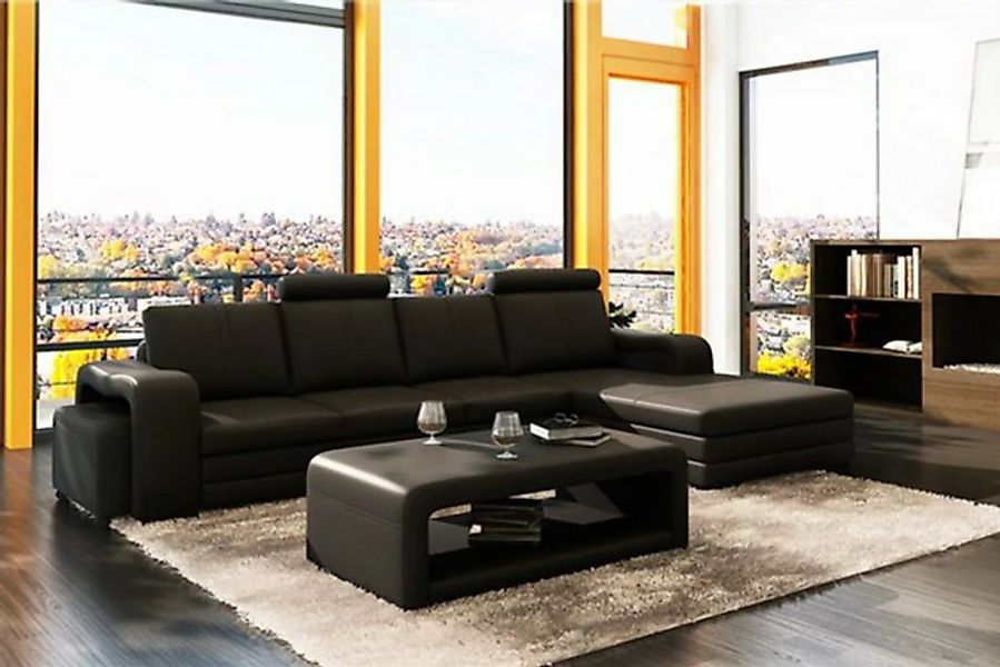 JVmoebel Ecksofa, Leder Modern Couch Wohnlandschaft Ledersofa Sofagarnitur günstig online kaufen