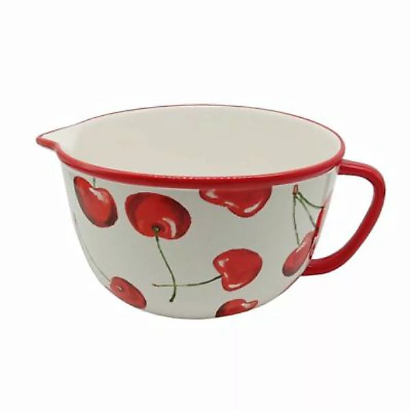 Neuetischkultur Rührschüssel Keramik gemustert rot/weiß günstig online kaufen