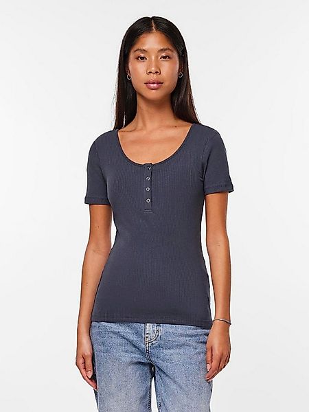 pieces Kurzarmshirt PCKITTE SS TOP NOOS BC Baumwollmischung, slim fit günstig online kaufen