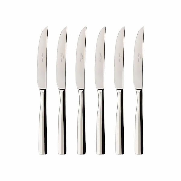 Villeroy & Boch Besteck-Set "Pizza-& Steakmesser Piemont 6er Set silber" günstig online kaufen