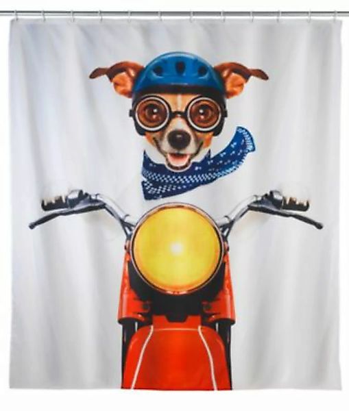 WENKO Duschvorhang Biker Dog, waschbar mehrfarbig günstig online kaufen