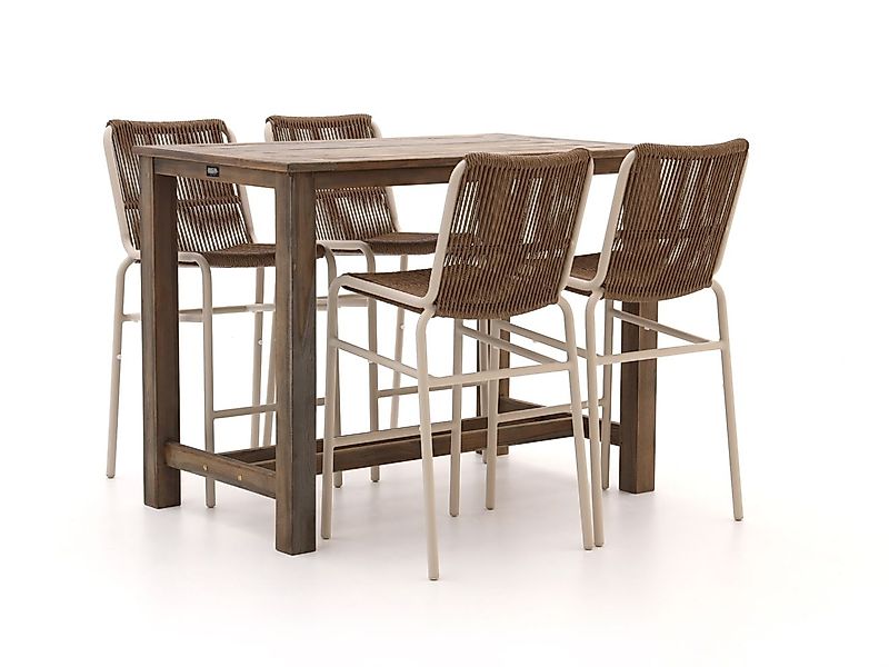 Bellagio Caronia/ROUGH-X 135 cm Gartenbar-Set 5-teilig stapelbar günstig online kaufen