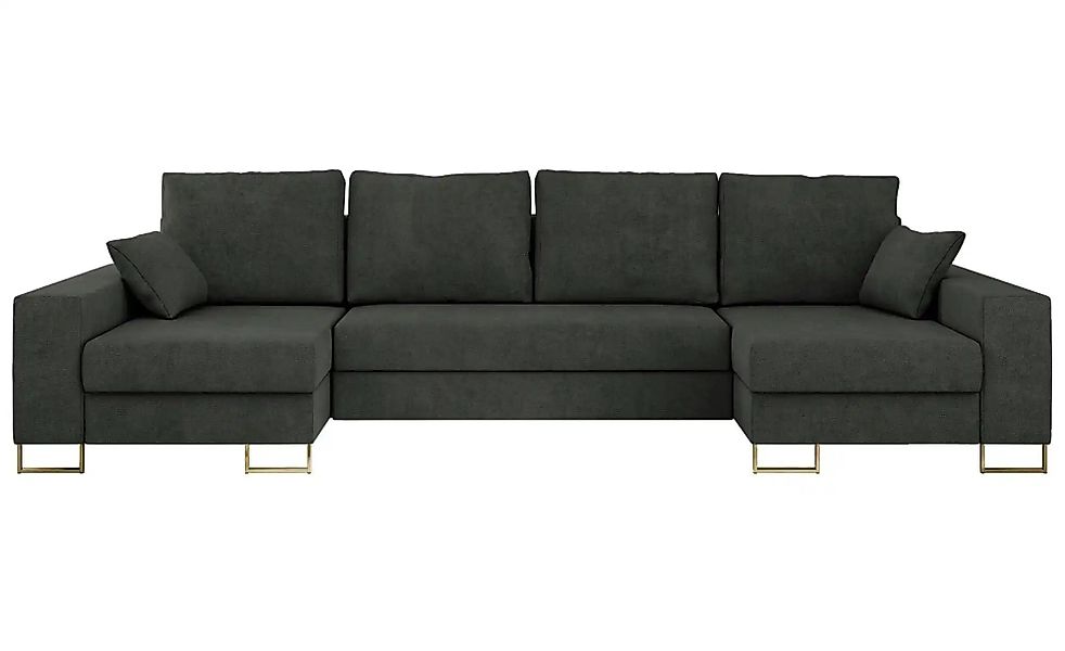 Wohnlandschaft mit Schlaffunktion Dorain ¦ grau ¦ Maße (cm): B: 312 H: 95 P günstig online kaufen