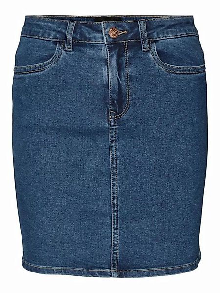 Vero Moda Sommerrock Denim Jeansrock hohe Taille 7566 in Blau günstig online kaufen