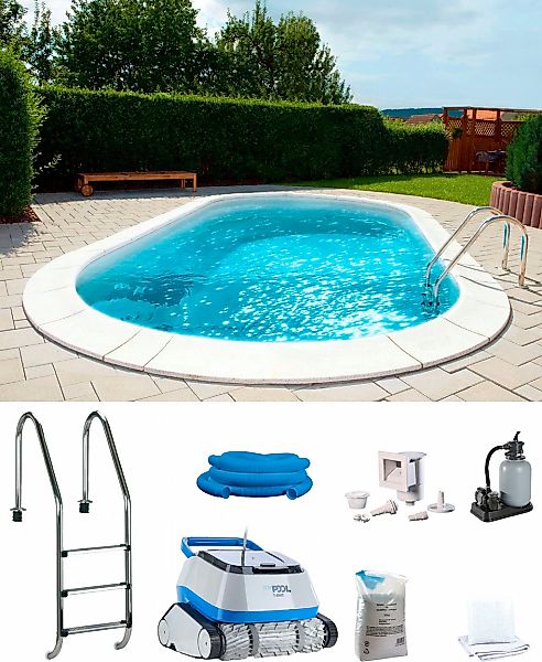 my POOL BWT Ovalpool "POWER, BxLxH: 360x737x120 cm" in 2 Folienfarben erhäl günstig online kaufen