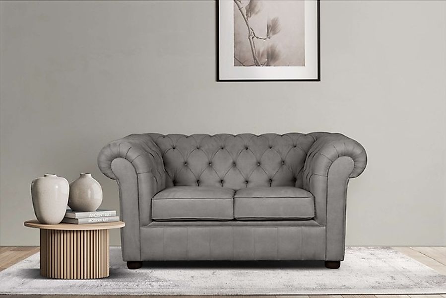 Home affaire 2-Sitzer »CHARENTE, Chesterfield-Sofa, Wellenfederung, Maße: B günstig online kaufen