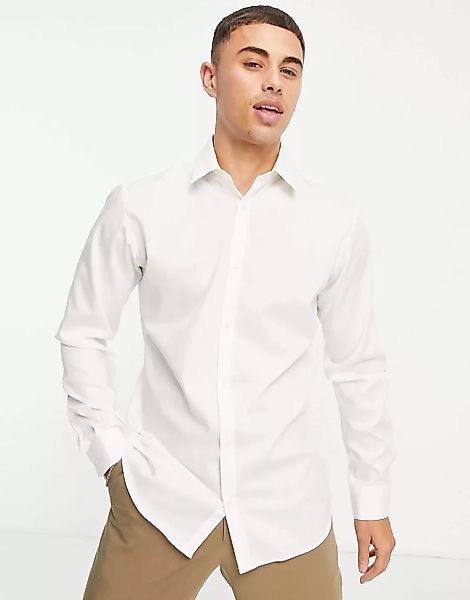 Jack & Jones – Essentials – Bügelfreies, elegantes Hemd mit sehr schmalem S günstig online kaufen