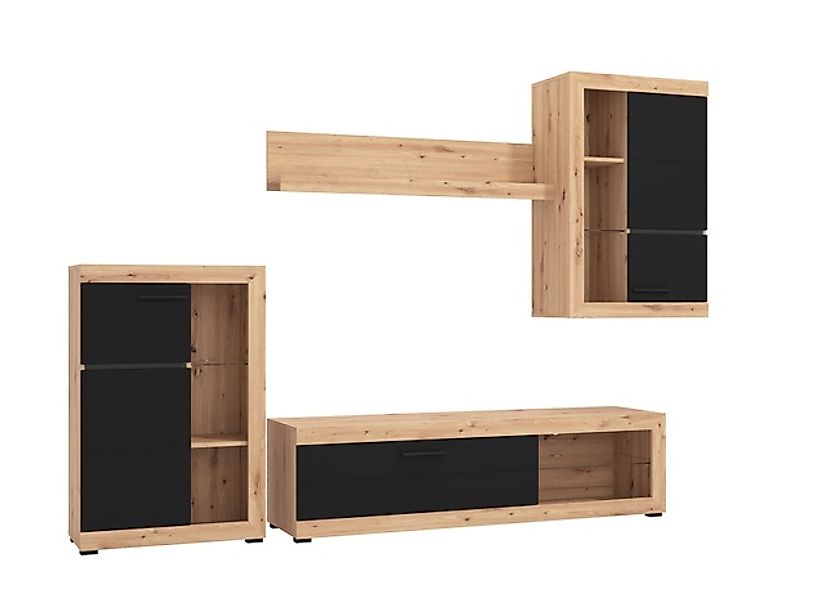 INOSIGN Wohnzimmer-Set »Rosso Wohnwand, Mediawand, Anbauwand, für TV bis 60 günstig online kaufen