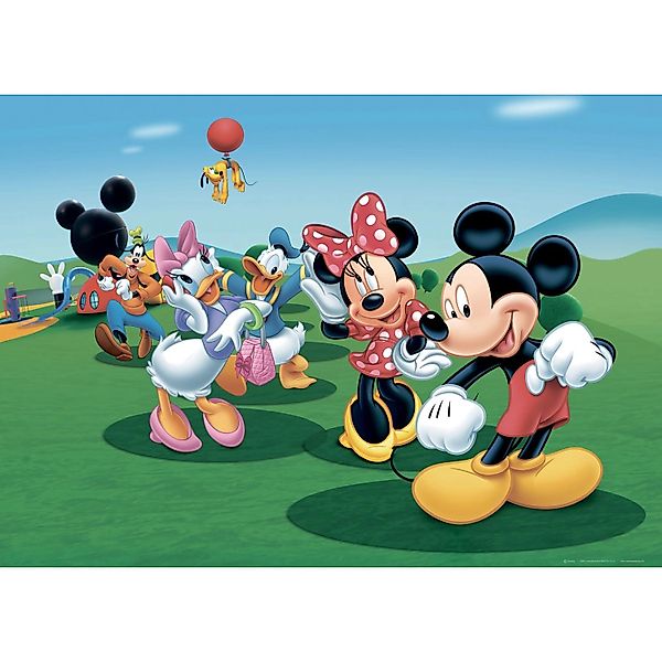 Disney 0 Micky Maus Donald Duck & Goofy Grün Blau und Rot 1,56 x 1,12 m 600 günstig online kaufen