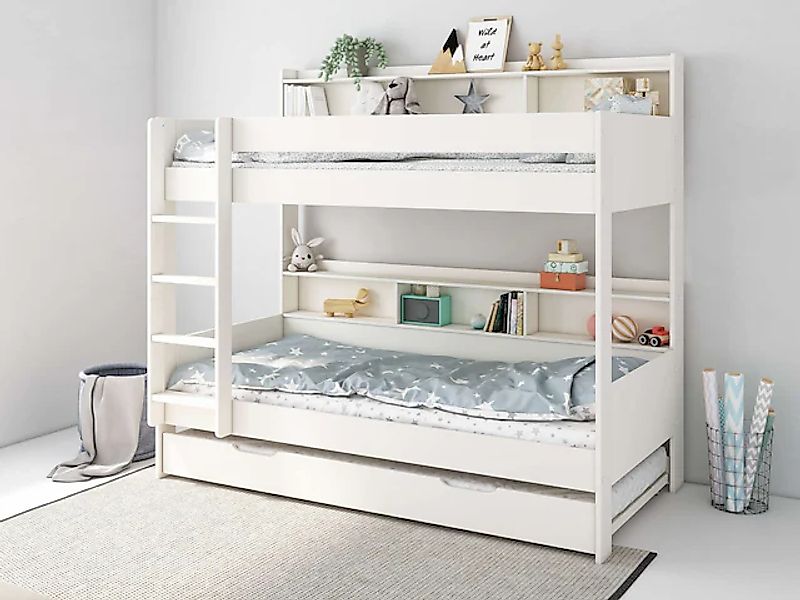 Lüttenhütt Etagenbett "JAIME, TOPSELLER Stockbett, mit Regalen, Schublade o günstig online kaufen