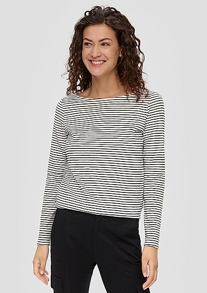 s.Oliver Langarmshirt Longsleeve mit Flammgarnstruktur und günstig online kaufen