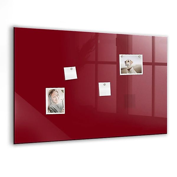 Tulup Schreib Magnettafel Burgunderrote Farbe 90x60 cm Magnettafel Wohnzimm günstig online kaufen