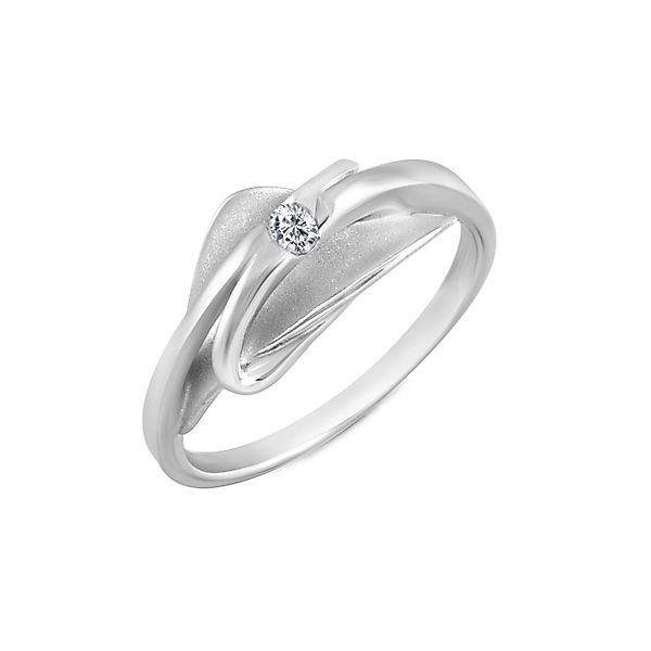 Vivance Fingerring Silber 925 rhodiniert Zirkonia günstig online kaufen