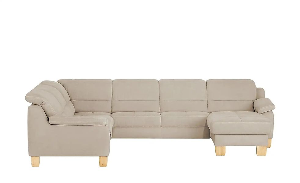 meinSofa Wohnlandschaft aus Mikrofaser Hanna ¦ braun ¦ Maße (cm): B: 322 H: günstig online kaufen