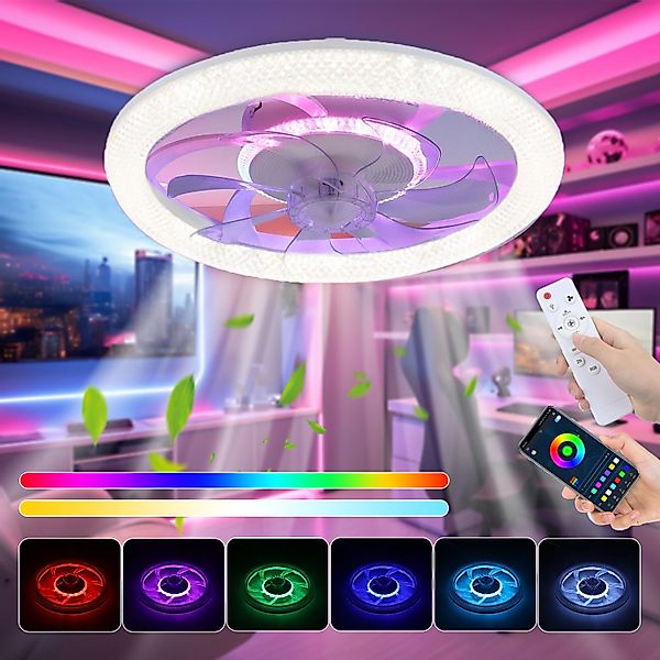 oyajia Deckenleuchte Music RGB LED Deckenleuchte günstig online kaufen