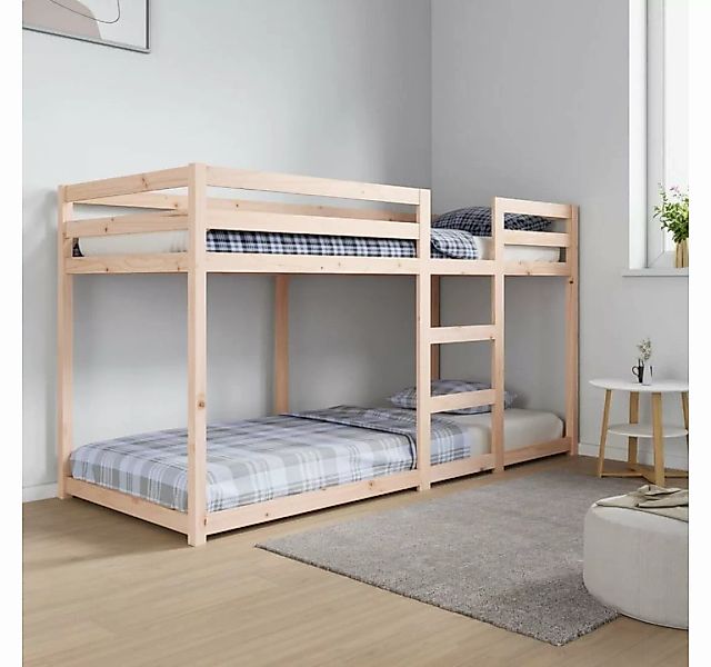 furnicato Bett Etagenbett 80x200 cm Massivholz Kiefer günstig online kaufen