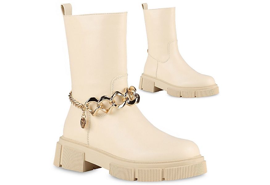 VAN HILL 838050 Plateaustiefel Damen Plateaustiefel Stiefel Blockabsatz Pro günstig online kaufen