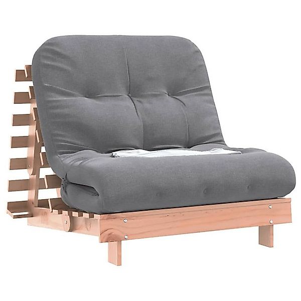 vidaXL Sofa Futon Schlafsofa mit Matratze 90x206x11 cm Massivholz Douglasie günstig online kaufen