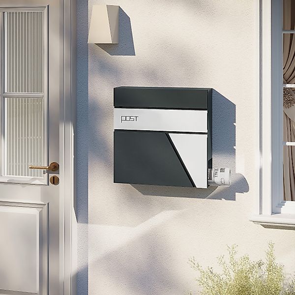 Woltu Wandbriefkasten (1-St), mit Zeitungsfach, mit günstig online kaufen