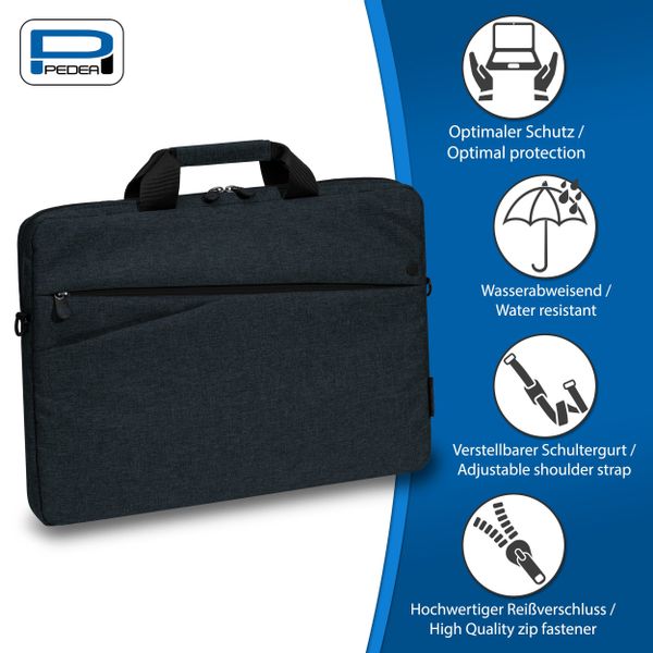 PEDEA Laptoptasche FASHION, Umhängetasche mit dicken günstig online kaufen