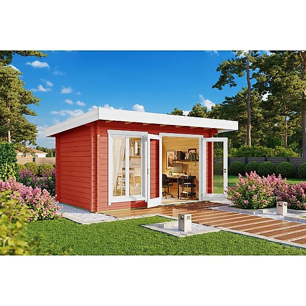 Lasita Gartenhaus Dorset 71 Schwedenrot 400 cm x 250 cm günstig online kaufen