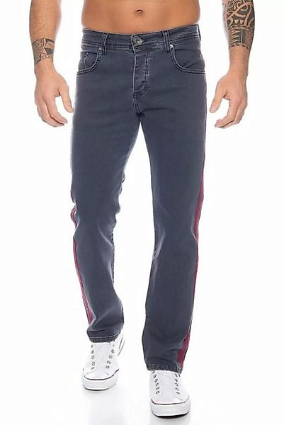 Rock Creek Regular-fit-Jeans Herren Jeans Stonewashed Dunkelgrau RC-2114 günstig online kaufen
