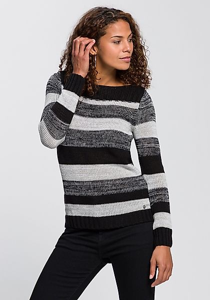 AJC Strickpullover mit U-Boot Ausschnitt und günstig online kaufen