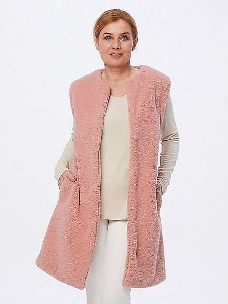 Georg Stiels Bouclèjacke Fleeceweste figurumspielend in Edel-Plüsch günstig online kaufen