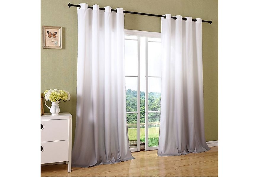 Gardinenbox Vorhang (2 St), Ösen, blickdicht, Microfaser, Schal blickdicht günstig online kaufen