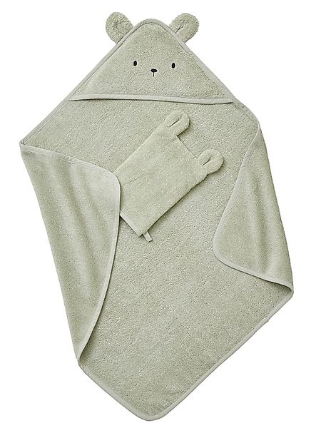 vertbaudet Kapuzenhandtuch Baby-Set aus Badetuch und günstig online kaufen