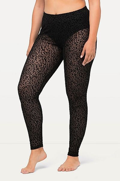 Ulla Popken Feinstrumpfhose Strumpf-Leggings Mesh Leomuster günstig online kaufen