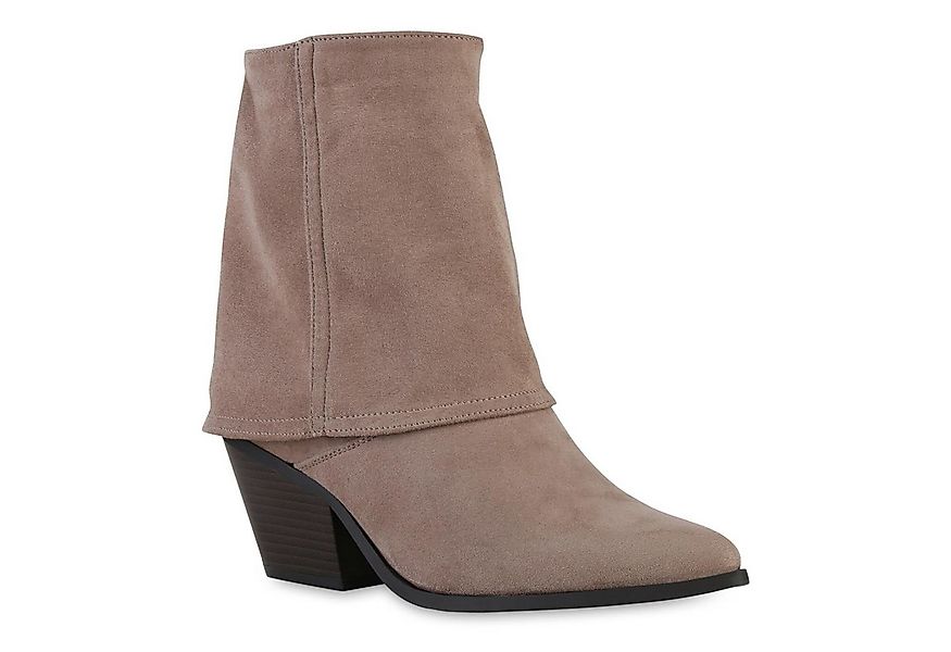 VAN HILL 841322 Cowboy Boots Damen Leicht Gefütterte Cowboy Boots Stiefelet günstig online kaufen