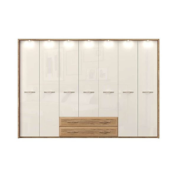 Home affaire Kleiderschrank Gala, beige hochglänzend günstig online kaufen