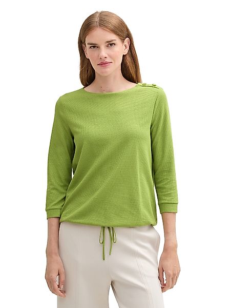TOM TAILOR 3/4-Arm-Shirt mit Kordelzug am günstig online kaufen