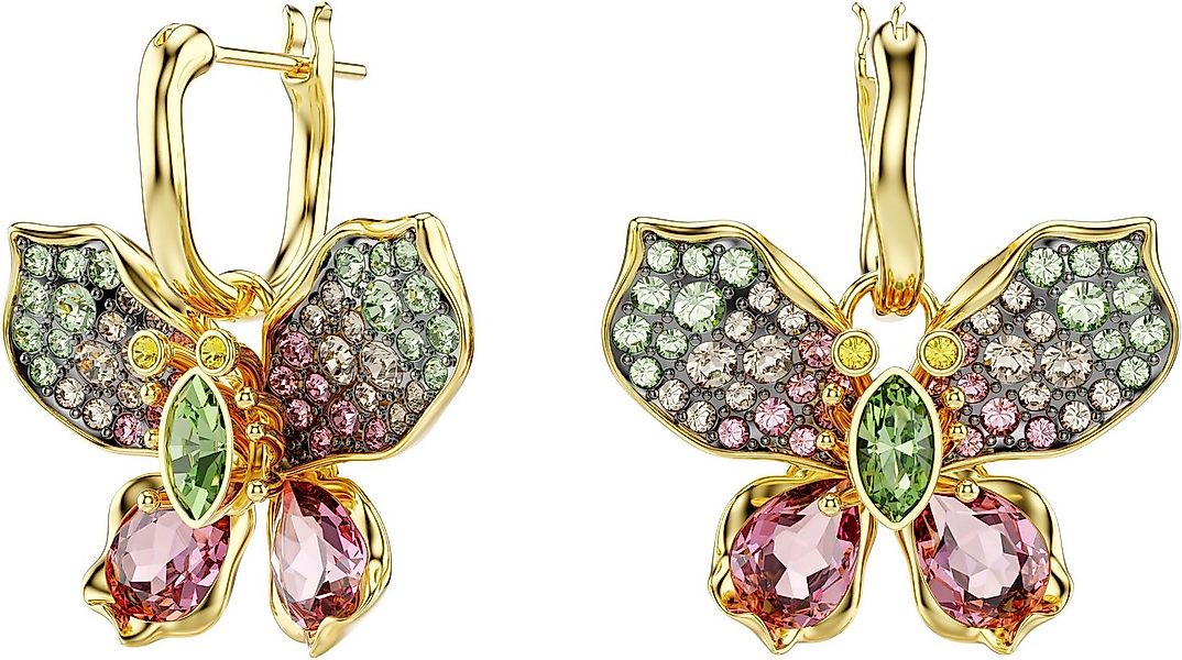 Swarovski Paar Creolen Schmuck Geschenk Idyllia Drop-Ohrhänger Schmetterlin günstig online kaufen