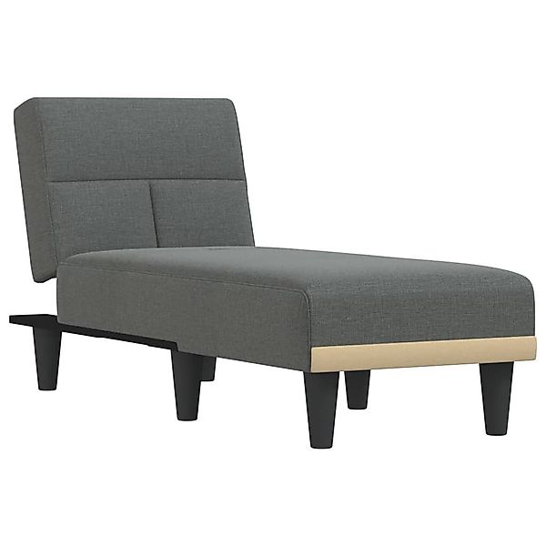 vidaXL Chaiselongue Chaiselongue Dunkelgrau Stoff, 1 günstig online kaufen