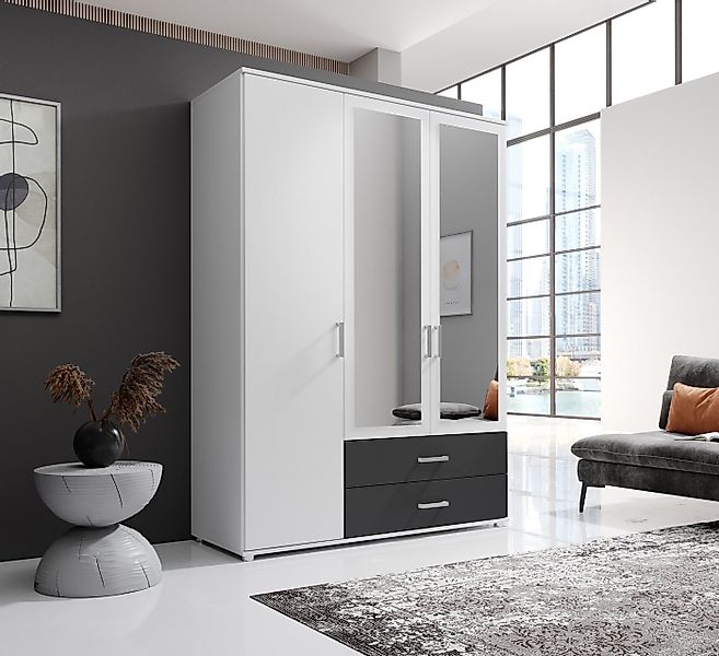 Schlafkontor "Ivar Kleiderschrank mit Spiegel" inklusive 2 Spiegeltüren und günstig online kaufen