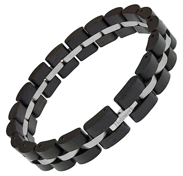 Holzwerk Gliederarmband Designer Holz Armband, Mode Armkette, Holz Unikate günstig online kaufen