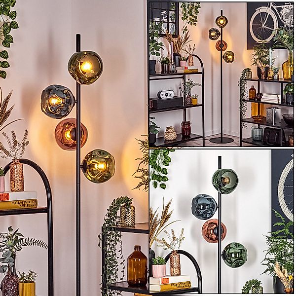 hofstein Stehlampe Stehlampe aus Metall/Glas in günstig online kaufen