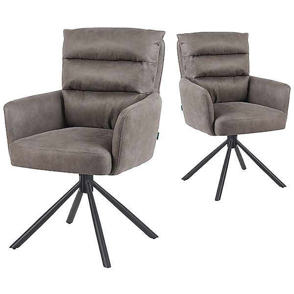 DUBI Möbel Polsterstuhl Mika-Jana 2er-Set, Federkern, günstig online kaufen