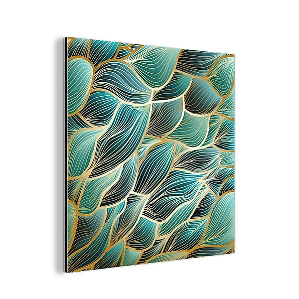 MuchoWow Metallbild Muster - Gold - günstig online kaufen