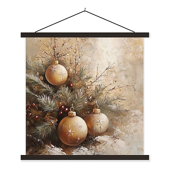 MuchoWow Poster Weihnachten - Kugeln - günstig online kaufen