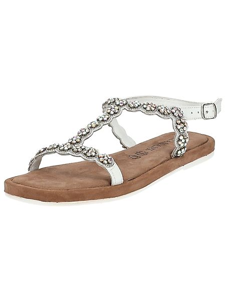 Lazamani Sandalen Leder/Textil Riemchensandalette günstig online kaufen